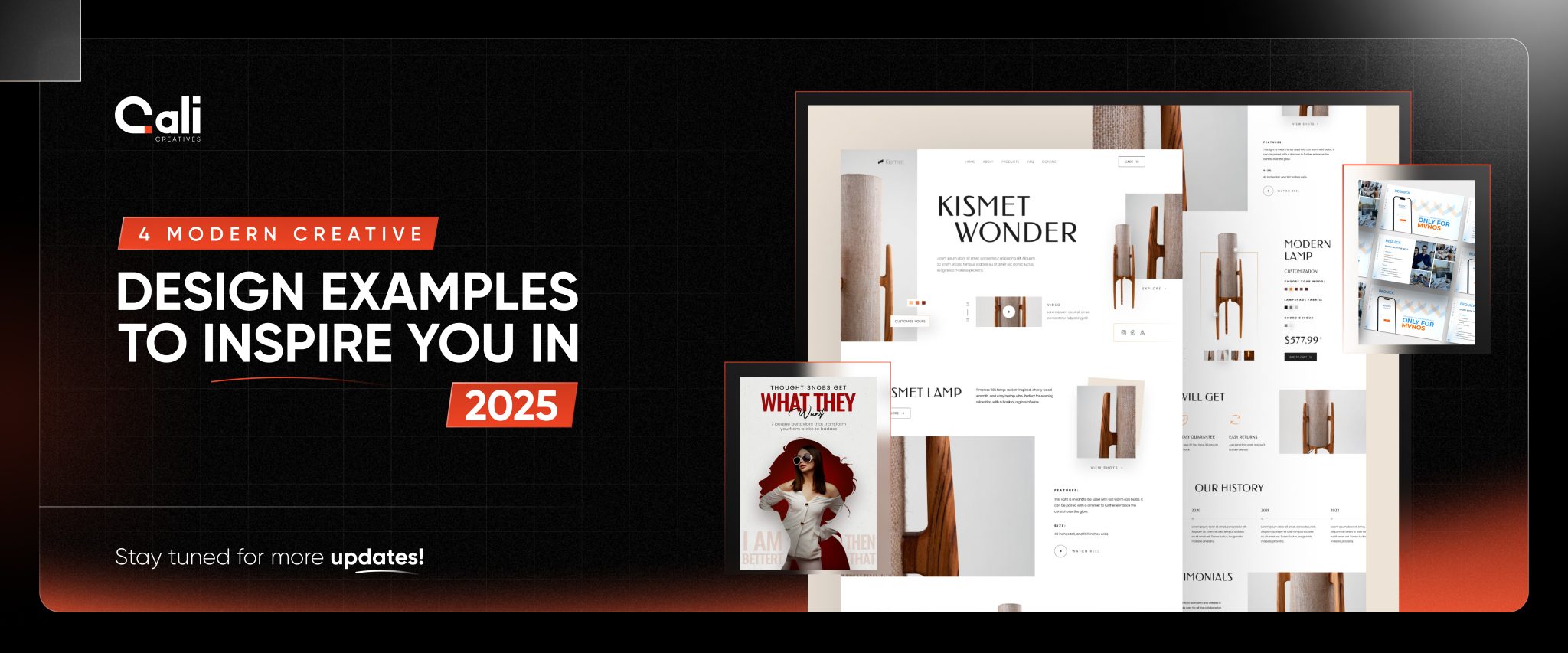 4 Modern Creative Design Examples to Inspire You in 2025